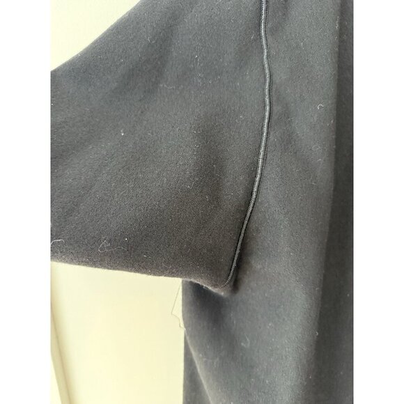 Vintage Mrs H Winter Sweater Blazer Black Wool Buttons - Picture 4 of 7